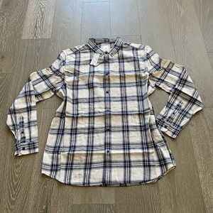 River Island plaid button-down shirt